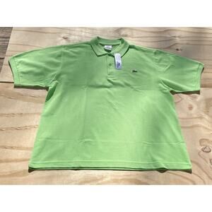 Lacoste Short Sleeve Polo Shirt Men's Alligator Logo Green Sz. 8 - New